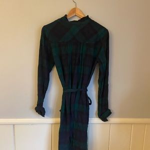 GAP Dresses - NWT Gap Plaid Ruffle-Neck Popover Shirtdress GAP Dresses - NWT Gap Plaid Ruffle-Neck Popover Shirtdress